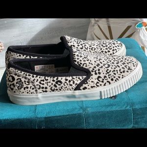 Animal print Timberland slip on sneakers, Zebra, black & white, 8